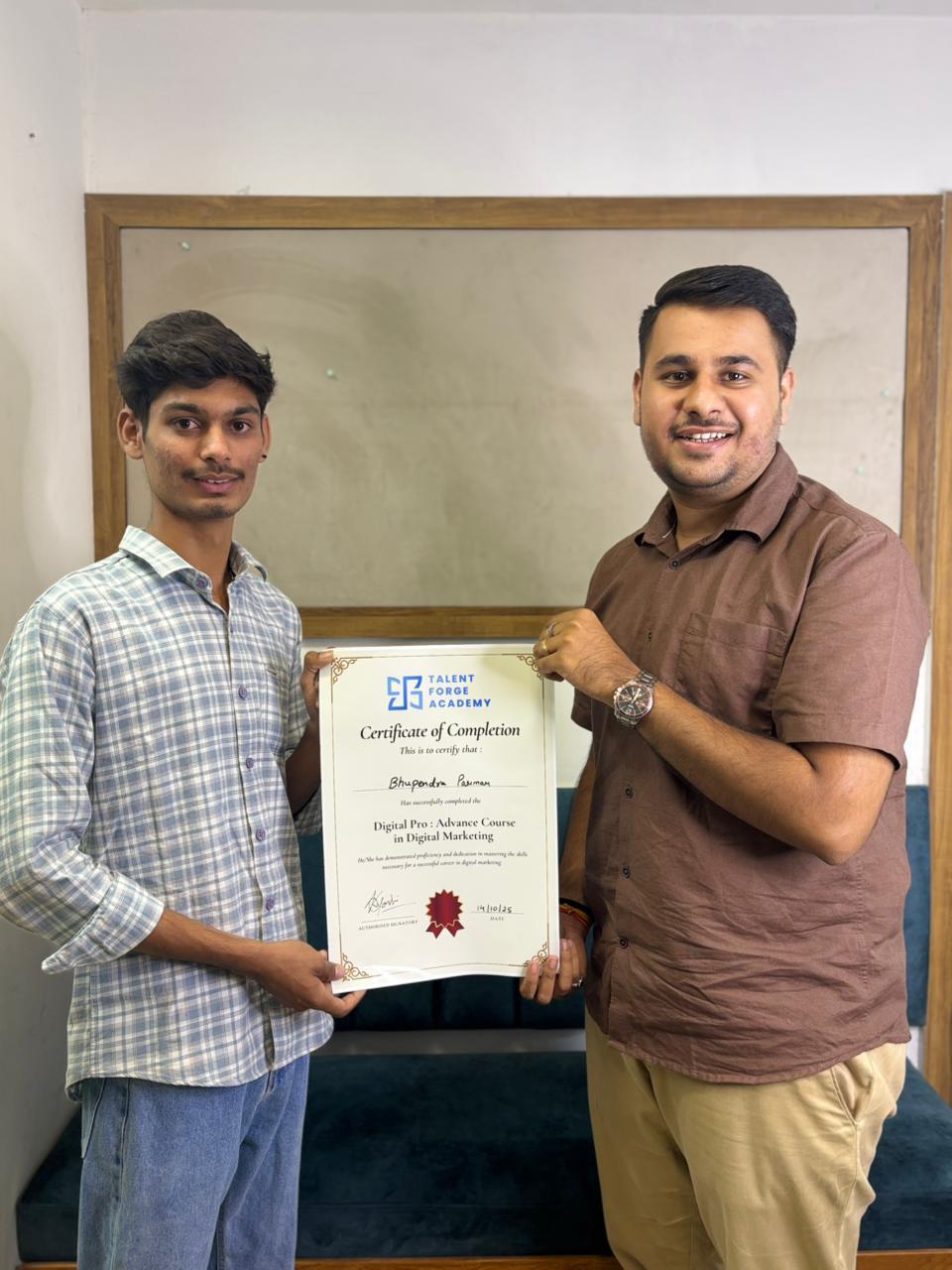 Digital Marketing Career Success - Talent Forge Academy Graduate